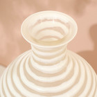 Ваза для цветов «Аркадия» из стекла, белая 38.5×18.5×18.5 см - Фото 6