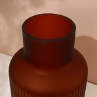 Ваза для цветов «Ирма» из стекла цвета охры 31×16×16 см - Фото 3