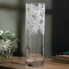 Ваза для цветов стекло новогодняя «Ель» прозрачная, высота 26.3 см - Фото 2