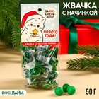 Жевательная резинка «Замурчательного года» с начинкой, вкус: лайм, 50 г. 9687755 - фото 10899633