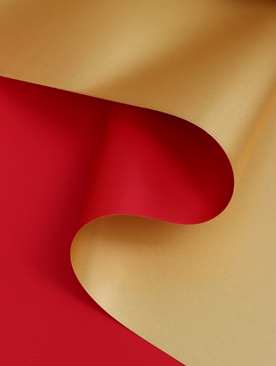 Пленка для цветов, «Золотая сторона», винная, 57×57 см ±5% см