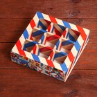 Коробка складная под 9 конфет, «Новогодняя почта», 13,7 х 13,7 х 3,5 см - Фото 3