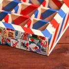 Коробка складная под 9 конфет, «Новогодняя почта», 13,7 х 13,7 х 3,5 см - Фото 4