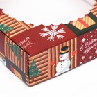 Подарочная коробка сборная с окном "Новогодняя атмосфера", 11,5 х 11,5 х 3 см - Фото 9