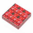Подарочная коробка сборная с окном «Новогодний орнамент», 11.5×11.5×3 см - Фото 8