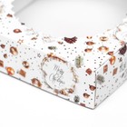 Коробка новогодняя подарочная складная с окном «Шишки и подарки», 11.5×11.5×3 см - Фото 9