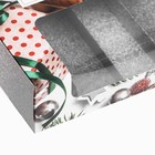 Коробка складная, под 5 эклеров «Новогодние подарки», 25,2 х 15 х 6,6 см - Фото 7