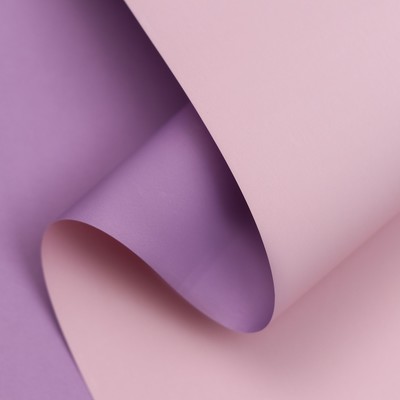 Пленка матовая двухсторонняя, сиреневый. 0.56×10 м 65 мкм ±1 см, пастельная серия