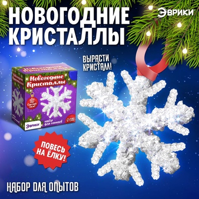 Выращивание кристаллов «Новогодние кристаллы: Снежинка»