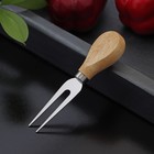 Нож для сыра Доляна «Ломоть», ручка из гевеи, 12,9×3 см - фото 5536713