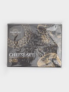 Ножи для сыра Magistro Celt, 4 предмета: нож 3 шт., вилка для сыра 1 шт., керамическая ручка, белые  (артикул 9170778)  большой выбор товаров оптом и в розницу по низким ценам с доставкой