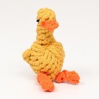 Игрушка канатная "Цыплёнок" до 110 г, 14*9 см, жёлтая - фото 7232049