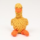 Игрушка канатная "Цыплёнок" до 110 г, 14*9 см, жёлтая - фото 7232050