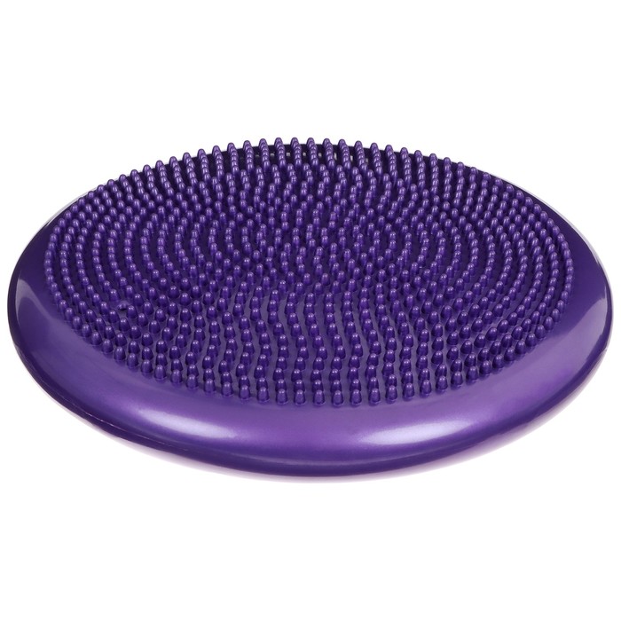 Подушка балансировочная ONLYTOP, массажная, d=35 см, цвет фиолетовый - Фото 1