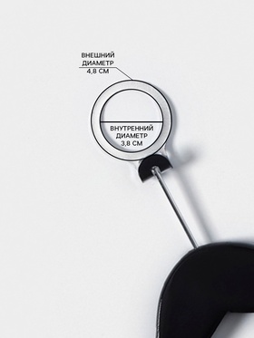 Плечики - вешалка с перекладиной LaDо́m Bois, антивандальные, деревянные, сорт А, 44.5×1.2×21.5 см