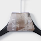 Антивандальная вешалка с перекладиной, сорт А, 44,5×1,2×21,5, тёмное дерево, лотос - фото 14996186