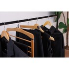 Плечики - вешалка для брюк и юбок LaDо́m Bois, 38.5×1.2×34.3 см, сорт А, многоуровневая, широкие плечики, дерево - Фото 2