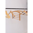 Плечики - вешалка для брюк и юбок LaDо́m Bois, 38.5×1.2×34.3 см, сорт А, многоуровневая, широкие плечики, дерево - Фото 8