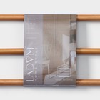 Плечики - вешалка для брюк и юбок LaDо́m Bois, 38.5×1.2×34.3 см, сорт А, многоуровневая, широкие плечики, дерево - Фото 11