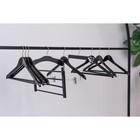 Плечики - вешалка для брюк и юбок LaDо́m Bois, сорт А, многоуровневая, широкие плечики, 38.5×1.2×34 см, дерево - Фото 8