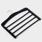 Плечики - вешалка для брюк и юбок LaDо́m Bois, сорт А, многоуровневая, широкие плечики, 38.5×1.2×34 см, дерево - Фото 2