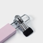 Вешалки для брюк и юбок LaDо́m Brillant, 28×12×2.8 см, 2 шт., деревянные, с зажимами, розовые - Фото 6