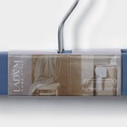 Вешалки деревянные для брюк и юбок с зажимами LaDо́m Brillant, 28×12×2,3 см, 2 шт, цвет синий - Фото 7