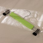 Вешалки для брюк и юбок LaDо́m Brillant, 28×12×2.3 см, 2 шт., деревянные, с зажимами, фисташковые - Фото 6