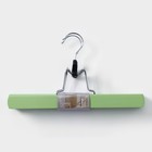 Вешалки для брюк и юбок LaDо́m Brillant, 30×17×2.4 см, 2 шт., деревянные, фисташковые - Фото 11