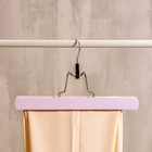 Вешалки деревянные для брюк и юбок LaDо́m Brillant, 30×17×2,4 см, 2 шт, цвет сиреневый - фото 8637954