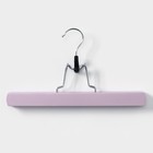 Вешалки для брюк и юбок LaDо́m Brillant, 30×17×2.4 см, 2 шт., деревянные, розовые - Фото 4