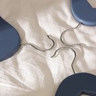 Плечики - вешалка для одежды LaDо́m Brillant, 44.5×23×1.2 см, 3 шт., дерево, синие - Фото 5