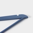 Плечики - вешалка для одежды LaDо́m Brillant, 44.5×23×1.2 см, 3 шт., дерево, синие - Фото 4