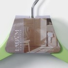 Плечики - вешалки для одежды LaDо́m Brillant, 44.5×23×1.2 см, 3 шт., дерево, фисташковые - Фото 9