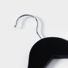 Плечики - вешалка для брюк и юбок LaDо́m Bois, 44.5×1.2×27.5 см, с зажимами, широкие плечики, сорт А, дерево - Фото 3