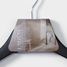 Плечики - вешалка для брюк и юбок LaDо́m Bois, 44.5×1.2×27.5 см, с зажимами, широкие плечики, сорт А, дерево - Фото 7