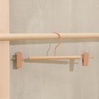 Вешалка для брюк и юбок LaDо́m Laconique, 28×11.5×2.8 см, с зажимами, розовые - Фото 5