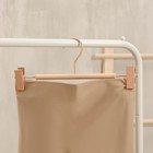 Вешалка для брюк и юбок LaDо́m Laconique, 28×11.5×2.8 см, с зажимами, розовые - Фото 2