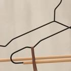 Плечики - вешалка для одежды LaDо́m Laconique, 42×19,5×1см, цвет чёрный - Фото 8