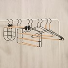 Плечики - вешалка для одежды LaDо́m Laconique, 42×19,5×1см, цвет чёрный - Фото 9