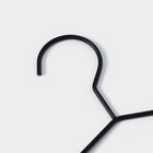 Плечики - вешалка для одежды LaDо́m Laconique, 42×19,5×1см, цвет чёрный - Фото 3