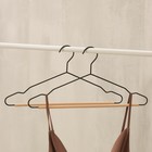Плечики - вешалка для одежды LaDо́m Laconique, 42×19,5×1см, цвет чёрный - Фото 6