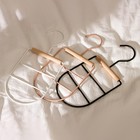 Вешалка для ремней и шарфов LaDо́m Laconique, 11.5×23×1.1 см, многоуровневая, розовая - Фото 6