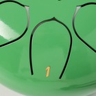 Музыкальный инструмент Глюкофон, зеленый, 8 лепестков, 15 х 9 см - фото 9607603