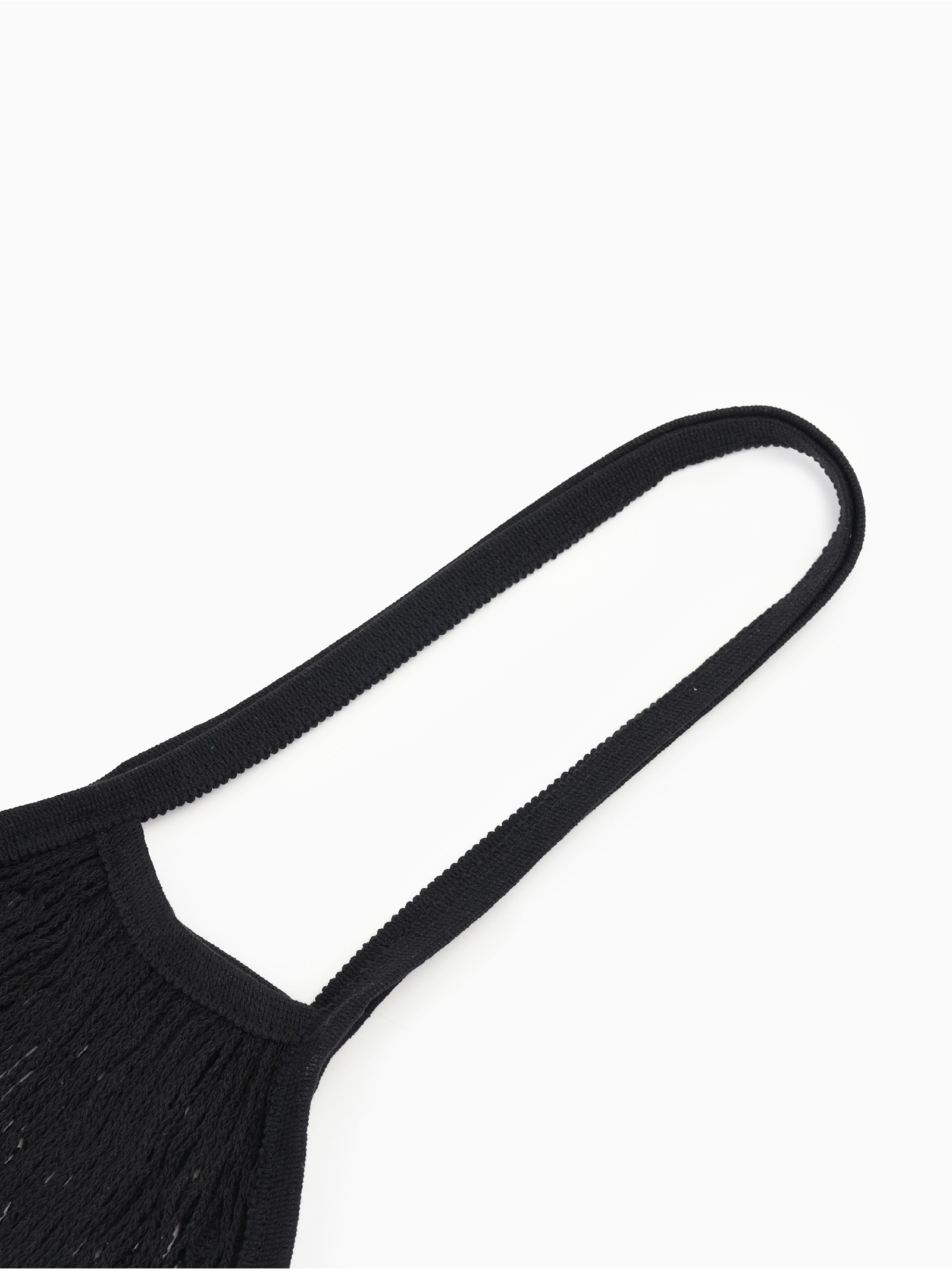 Авоська, 41 х 27 см, ручка 17 см, клетка 1.5 см, черная 9668113 Авоська, 41 х 27 см, ручка 17 см, клетка 1.5 см, черная 9668113