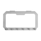 Вешалка ТУНДРА TVS002, металлическая, шестирожковая, самоклеящаяся, цвет серый - Фото 4