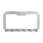 Вешалка ТУНДРА TVS001, металлическая, шестирожковая, накидная, цвет серый - Фото 4