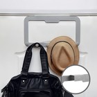 Вешалка ТУНДРА TVS001, металлическая, шестирожковая, накидная, цвет серый - Фото 2