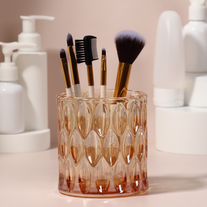 Подставка для хранения косметических принадлежностей «Stella», 10 х 9,5 см, цвет золотистый 38630