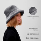 Панама зимняя женская MINAKU, размер one size 52-58, цвет графит - Фото 5